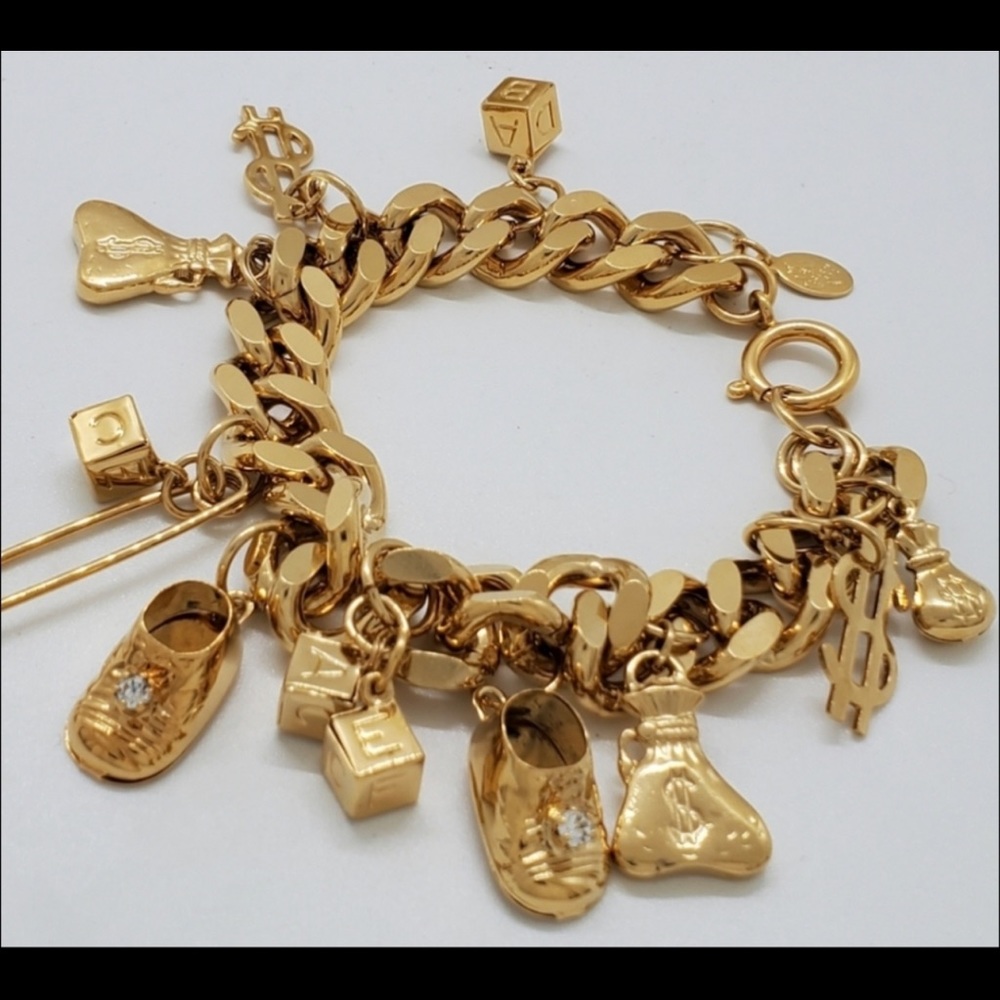 Kirks Folly Charm bracelet with watch